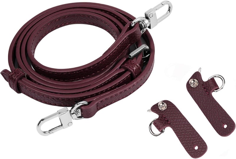 KOMHPS Purse Straps Replacement, Leather Handbag Crossbody Shoulder Strap Kit Adjustable for Mini Longcamp Tote Bag Women - Image 5